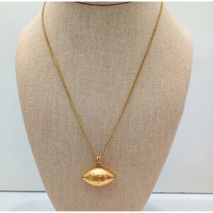 Vintage Football Pendant Necklace JMF 1/20 Gold Filled